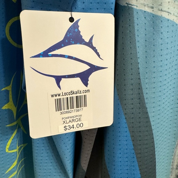 Men’s Locoskilz performance fishing, long sleeve salvage, mesh, T-shirt - Picture 4 of 4